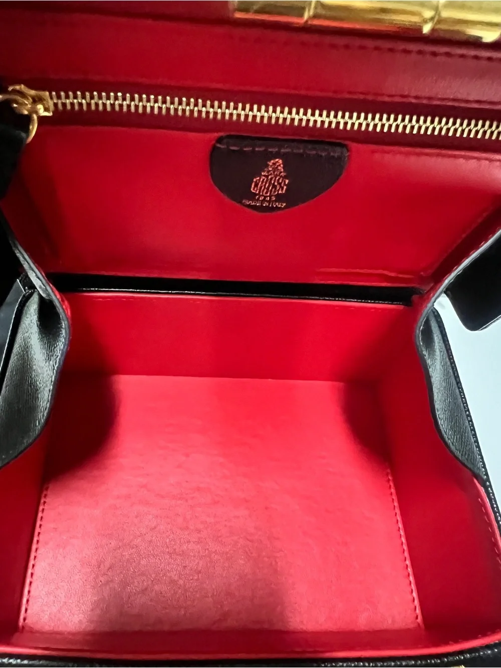 Mark Cross Box Leather Bag Black